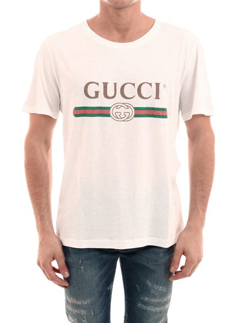 gucci classic white shirt|white Gucci t shirt cheap.